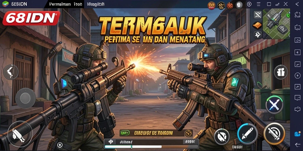Tampilan gameplay TPS yang penuh aksi dan strategi.