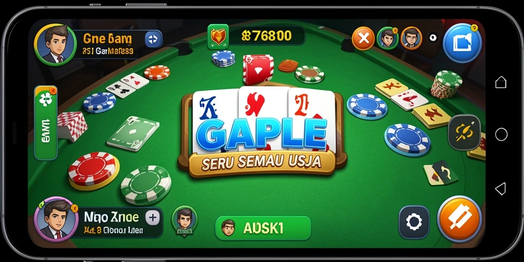 Screenshot gameplay Gaple yang seru dan menarik di 8768.