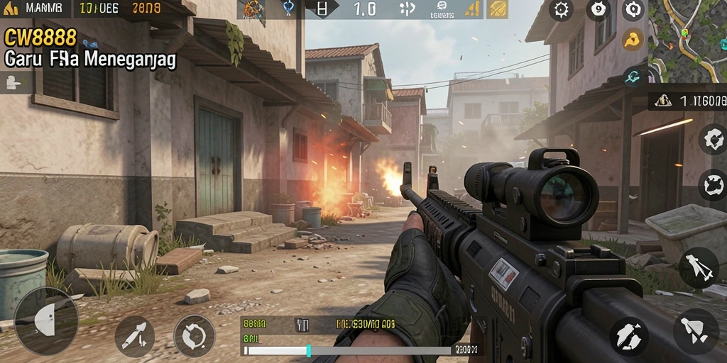 Tampilan gameplay menarik dari CW8888 yang penuh aksi