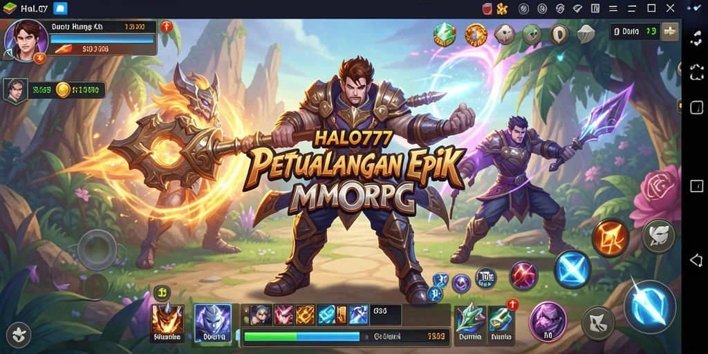 Tampilan gameplay HALO777 yang menakjubkan dalam MMORPG.