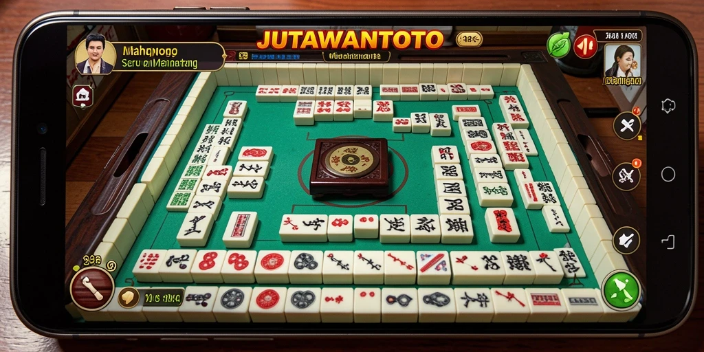 Screenshot JUTAWANTOTO menampilkan gameplay Mahjong yang menakjubkan.