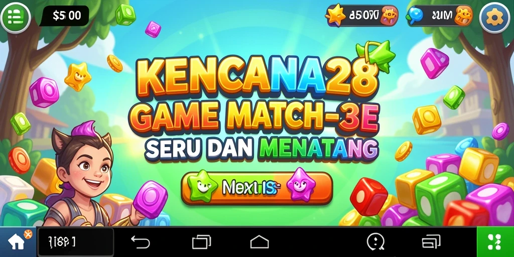 Tampilan gameplay KENCANA28 dengan kombinasi permata yang seru dan menantang.