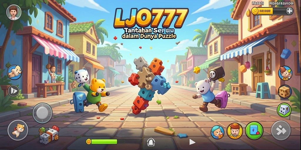 Tampilan gameplay menarik dari LJO777 yang penuh tantangan puzzle.