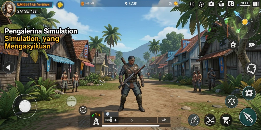 Tampilan gameplay SATSET138 yang menarik dan realistis.